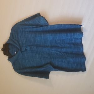 Hagger deep blue polo shirt large.